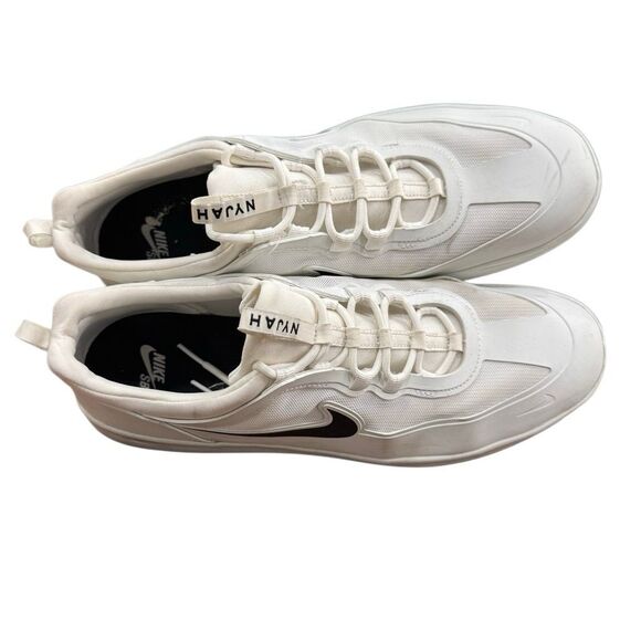 Nike SB Nyjah Free 2 Shoes Mens Size 13 White Skate Sneakers BV2078-100